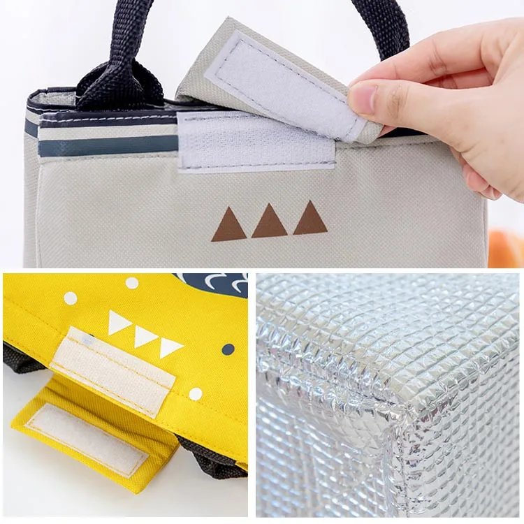 
2020 New Fashion Portable Lunch Bag Pouch Storage Box Insulated Thermal Bento Cooler Picnic Tote Bag Waterproof Lunch Container 