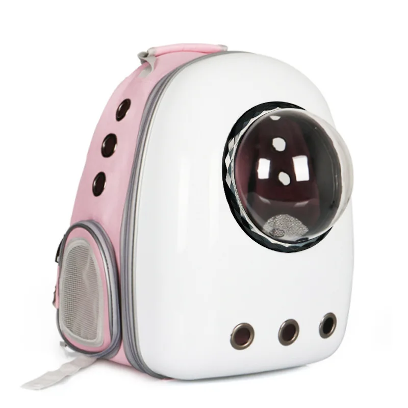 

New Style Transparent Pet Outdoor Backpack Portable Cat Dog Backpack Space Capsule Pet Backpack Carrier, As picture