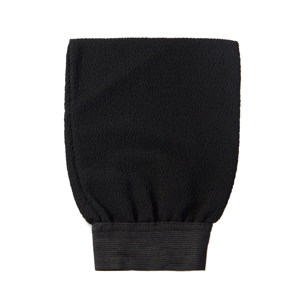 

Reusable 100% viscose exfoliating bath gloves for massage shower spa, Black