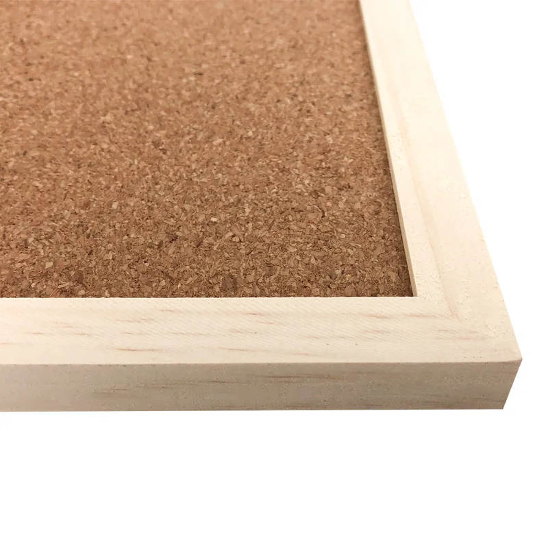 
Wholesale Custom Standard Sizes Bulletin Notice Message Cork Board in Wooden Frame 
