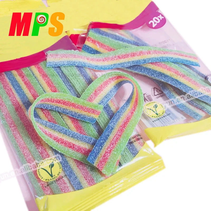 

Delicious Multicolor Belt Gummy Sour Candy