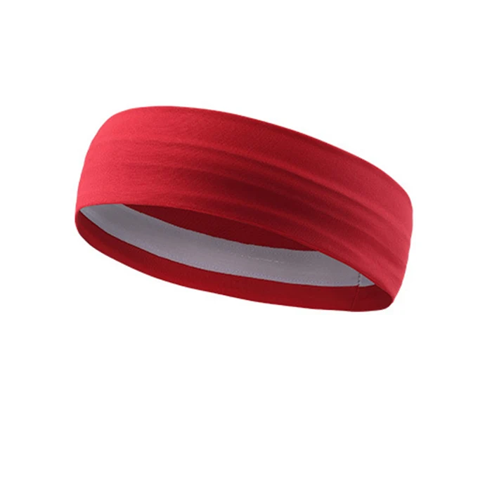 

Drop shipping sports silicone sweat absorption high elastic yoga sweat outdoor fitness custom headband sport sweatband