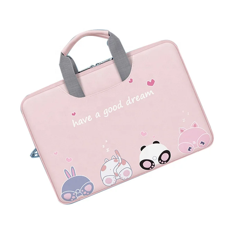 

Customized 14 inch digital printing water resistant PU child bags laptop bags