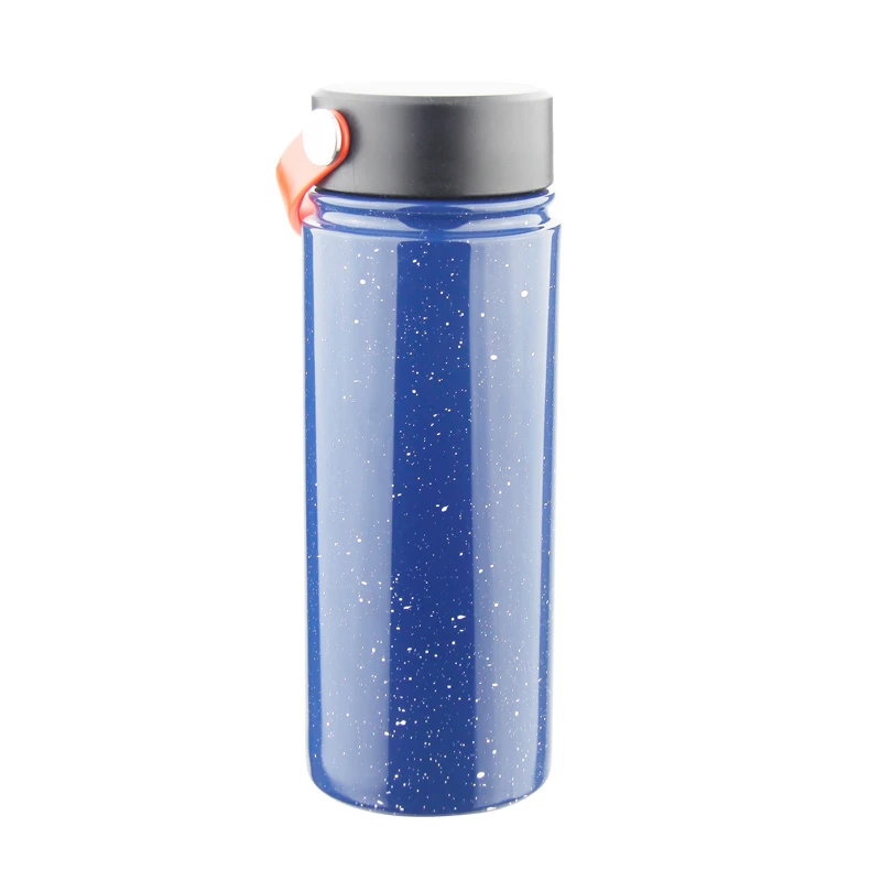 

Wholesale sports kid double wall thermo bottle flask insulated vacuum bottle stainless steel with handle ring, Customized color