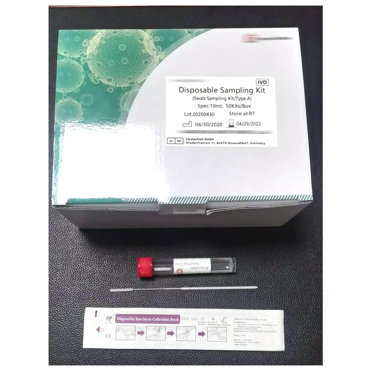 
Disposable sampling kit Viral Transport Medium with Nasal Swab Throat Swab 