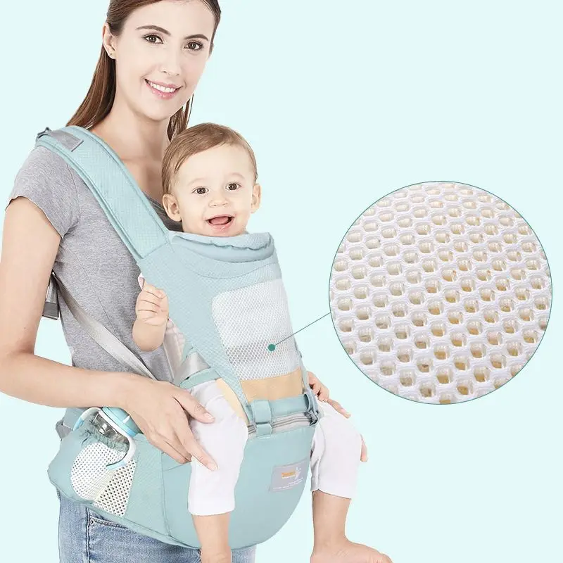 

Free Shiping Multifunctional Pink Grey Blue Green Colorful Travel Baby Carrier Waist Stool Walker Baby Carier Carry