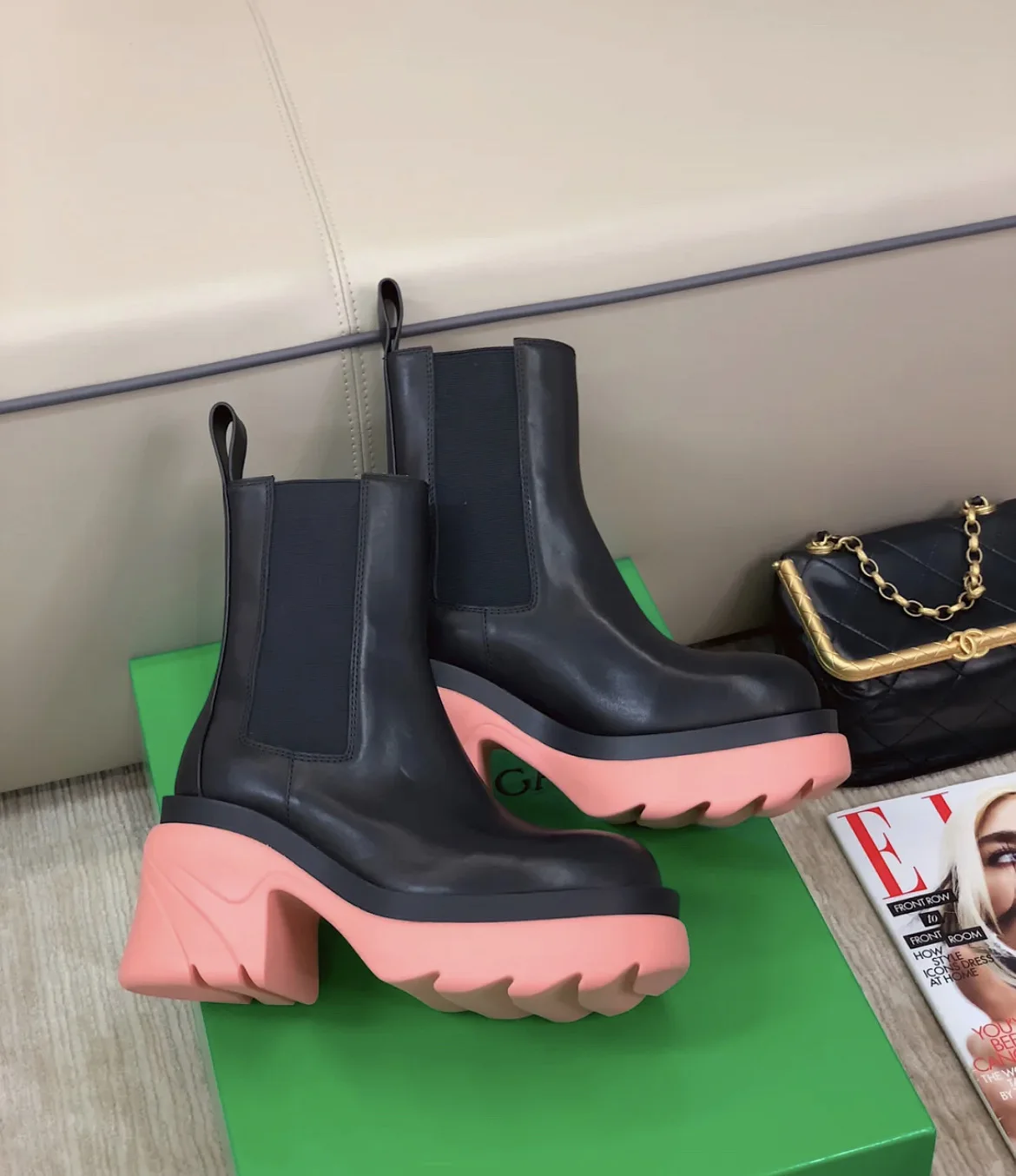 

New Black Fashion Women Shoes Ankle Knight Boots Platform Leather Women Fashion Boots