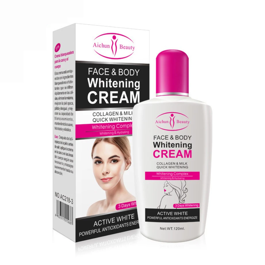 

Collagen Milk face and body skin white lotion body bleaching skin whitening cream