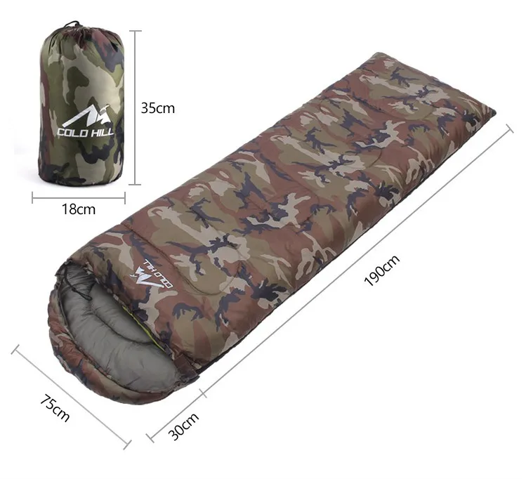 

950G Camouflage color Folding Sleeping Bag for outdoor Camping