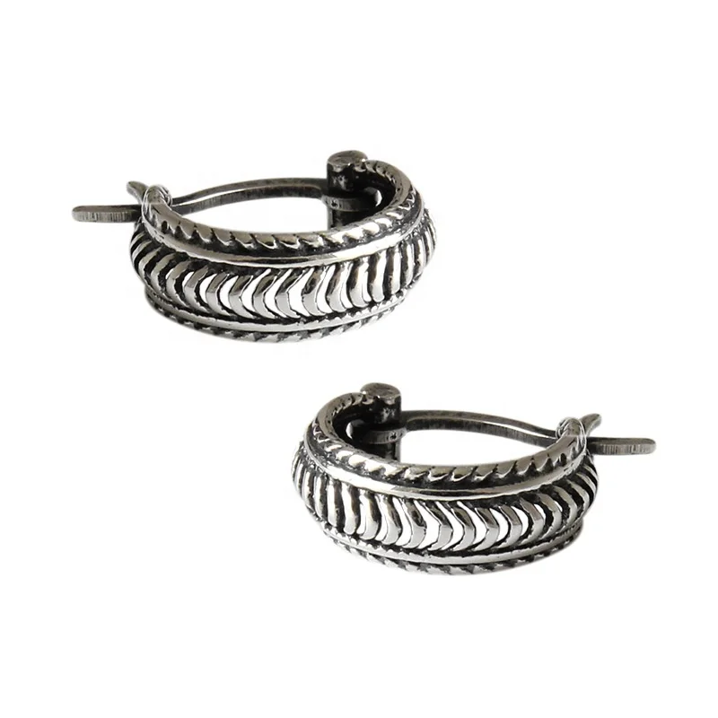 

Wholesale S925 sterling silver geometric small hoop earrings