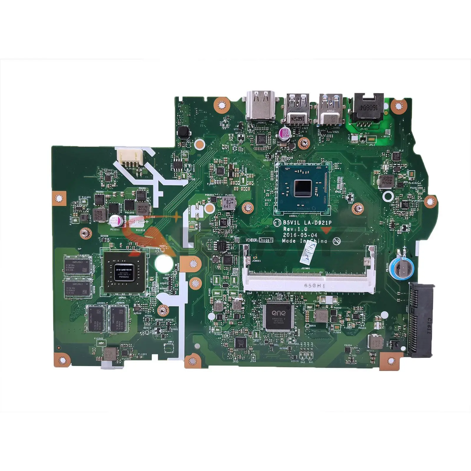 

NBGHC11001 NB.GHC11.001 B5V1L LA-D921P For ACER aspire ES1-532 laptop motherboard with 920MX GPU N3160 CPU mainboard 100% tested