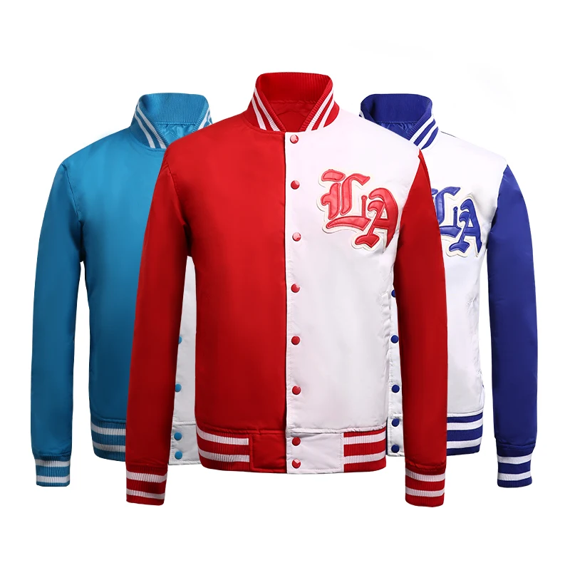 

Wholesale custom logo baseball bomber jacket mens letterman varsity jackets