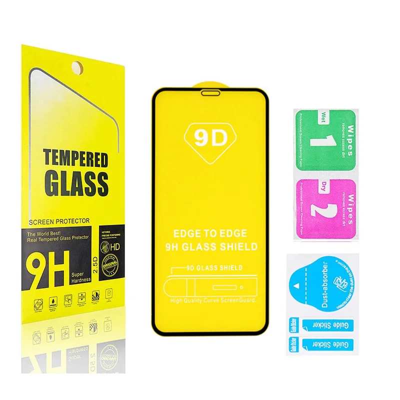 

full cover 2.5D tempered glass screen protector 9H full glue 9D For iPhone 11 Screen Protector full glue silk print, Transparency 99% color