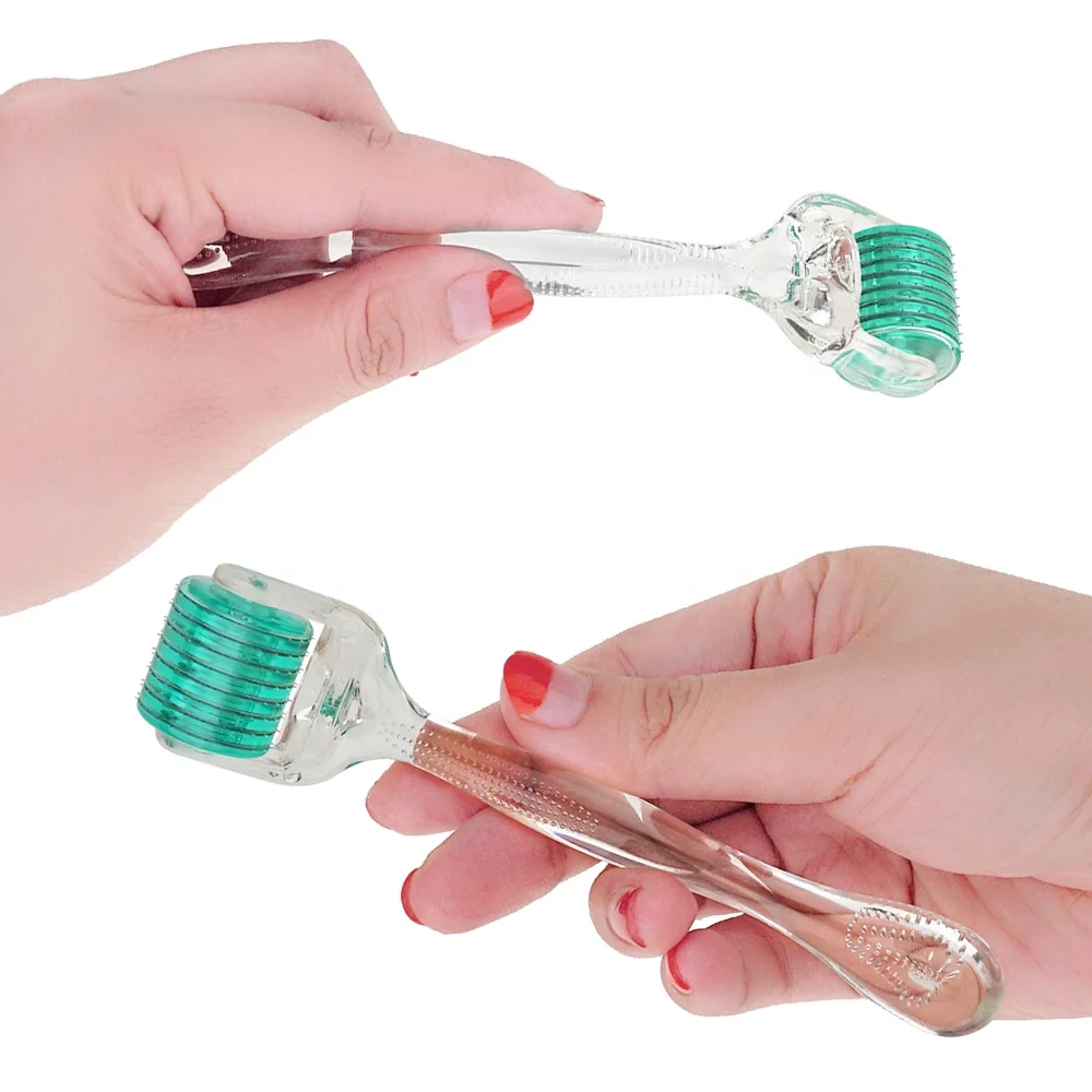

high quality skin care transparent metal microneedle derma roller for sale