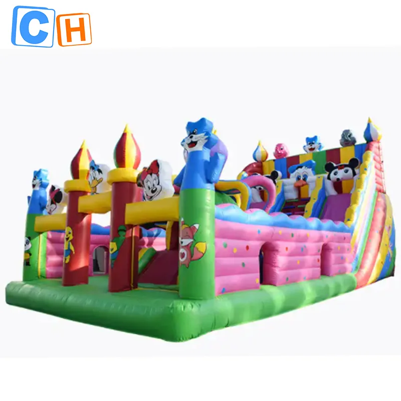 

CH commercial inflatable bouncers slide for salecommercial inflatable jump bouncy castle for kids