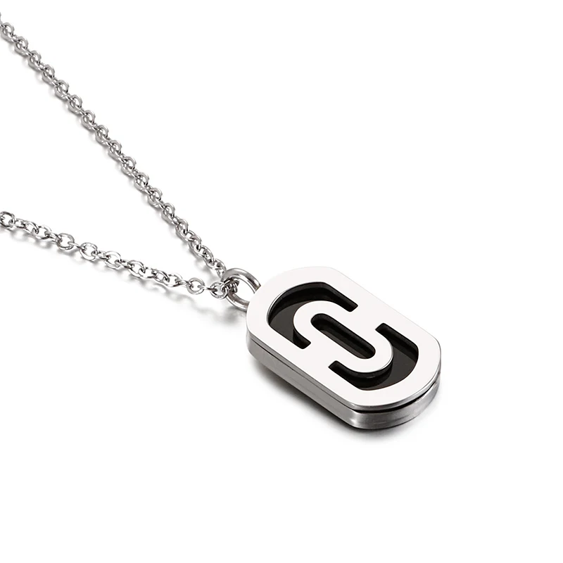 

New Fashion Sliver Color Letter O Pendant Necklace Women Necklace And Earring Set For Party