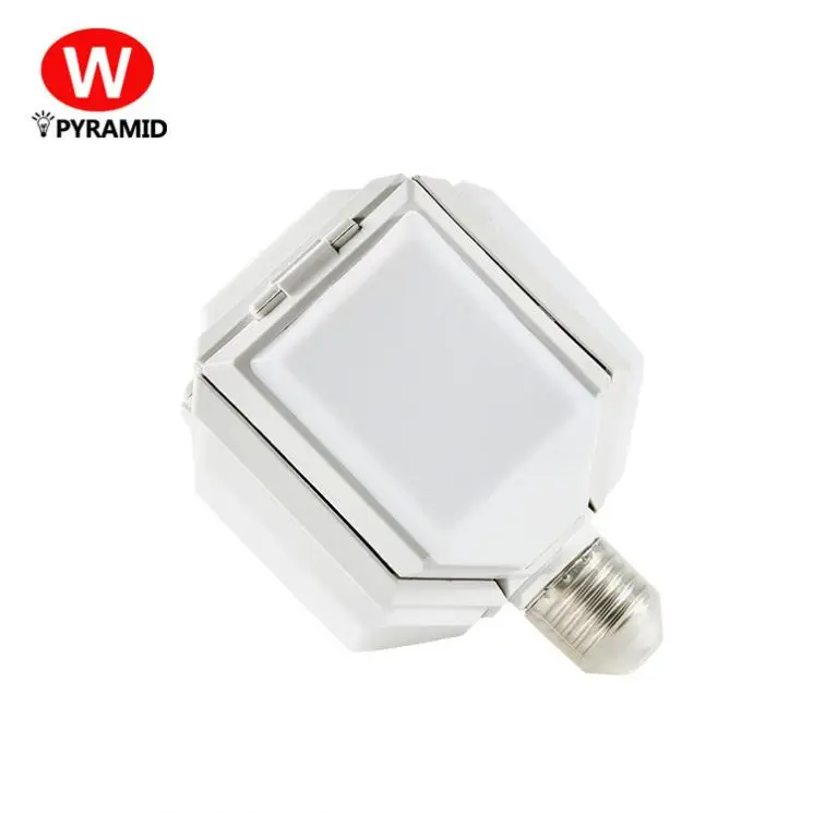 35W E27 lamp holder high brightness foldable fan blade led indoor lighting bulb