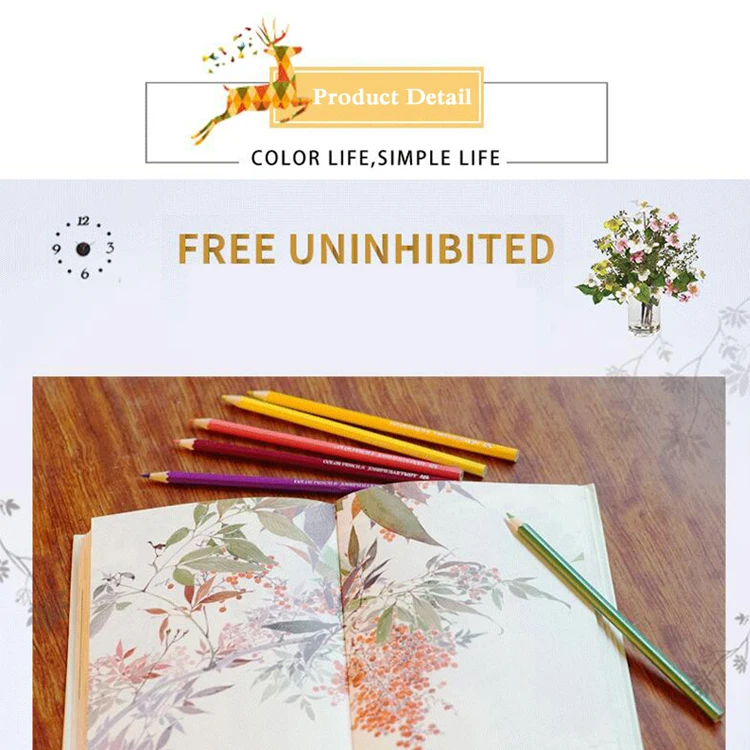 
72 unique colors (no repetition) art painting water-soluble colored pencil 