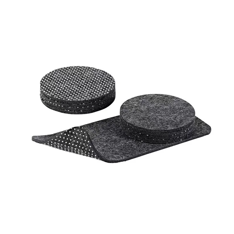 

TCM-A018 non-slip Absorbent Coasters and Unique Phone Coaster Felt customised drink coasters set, Grey or customized