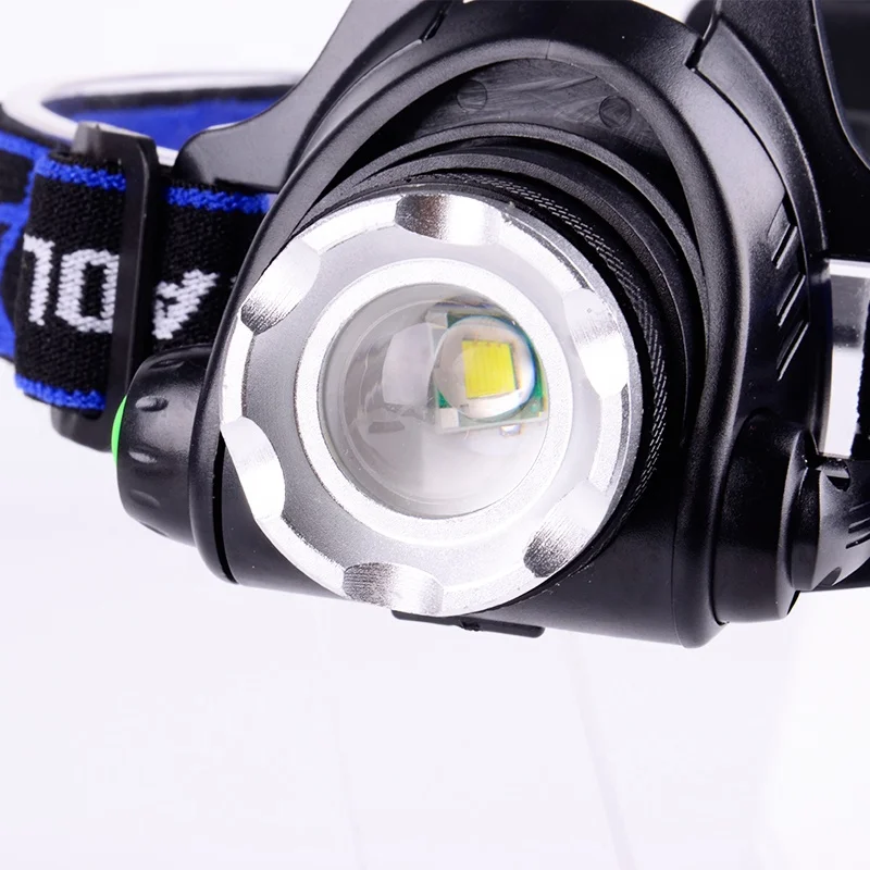 
Adjustable XML T6 Waterproof Head Light Torch Rechargeable LED Headlamp 