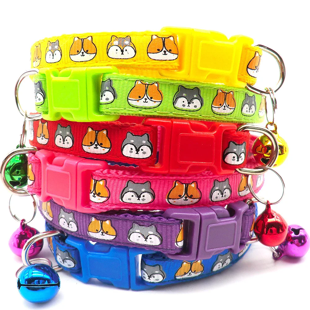 

Carton Cute Collar Cat Pet Products Decorations Printed Dog Collar