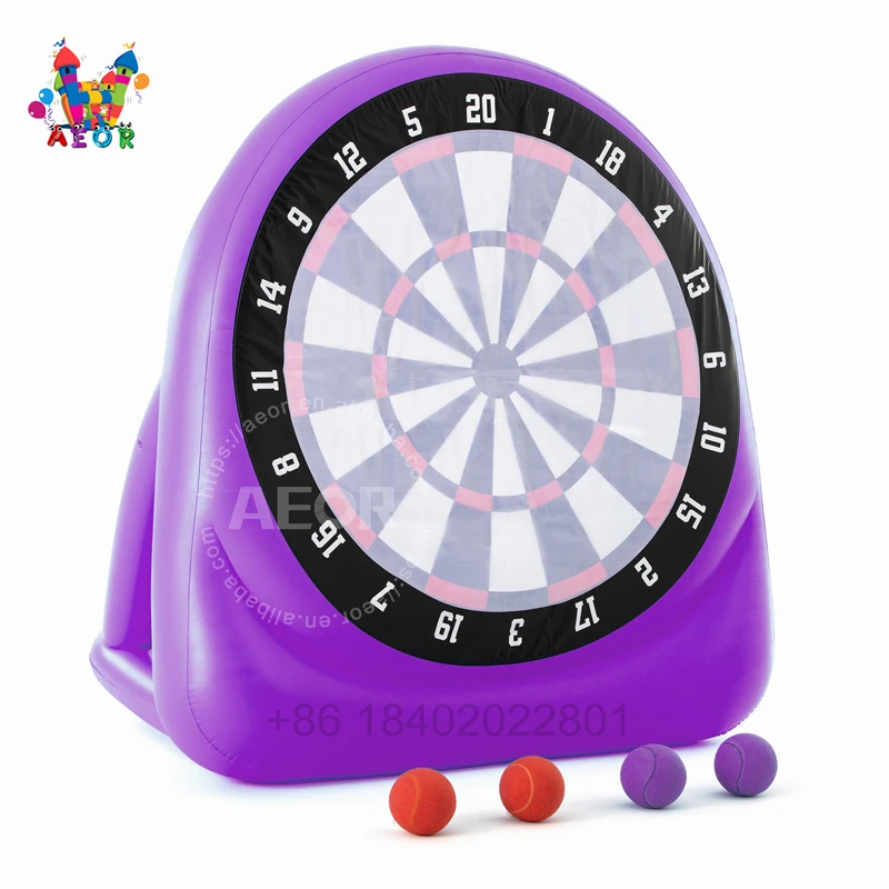 

1.8m inflatable dart game customized amusement inflatable dart board sticky football kick dart