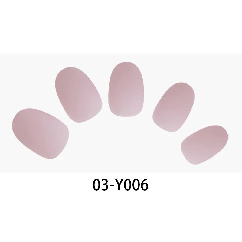 

Casual simple fashion matte fake nails solid color ladies fake nails