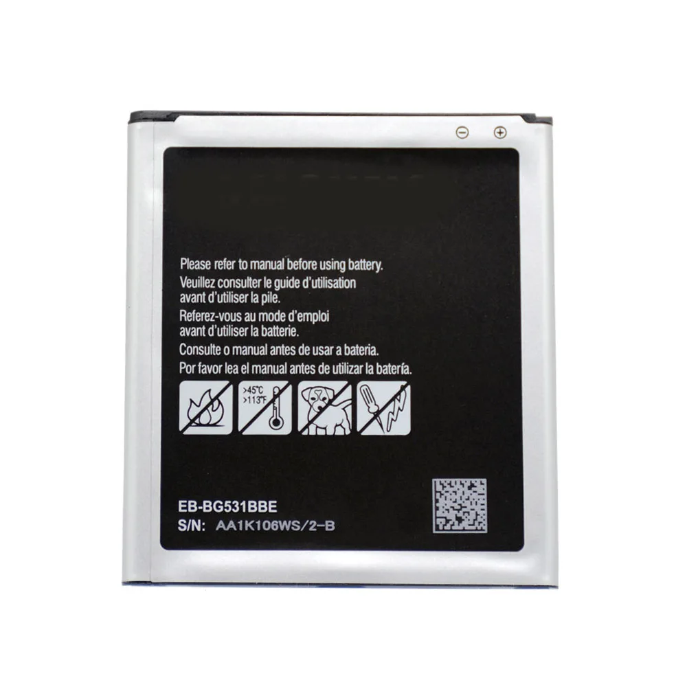 

EB-BG531BBE For SAMSUNG Battery Galaxy Grand Prime J3 2016 G530 2600mAh rechargeable mobile phone battery AKKU DDP service