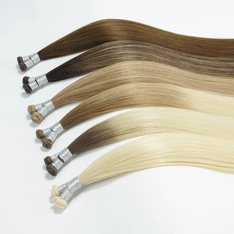Single Weft Brazilian Remy Virgin for Shaded Curly Hair Extensions