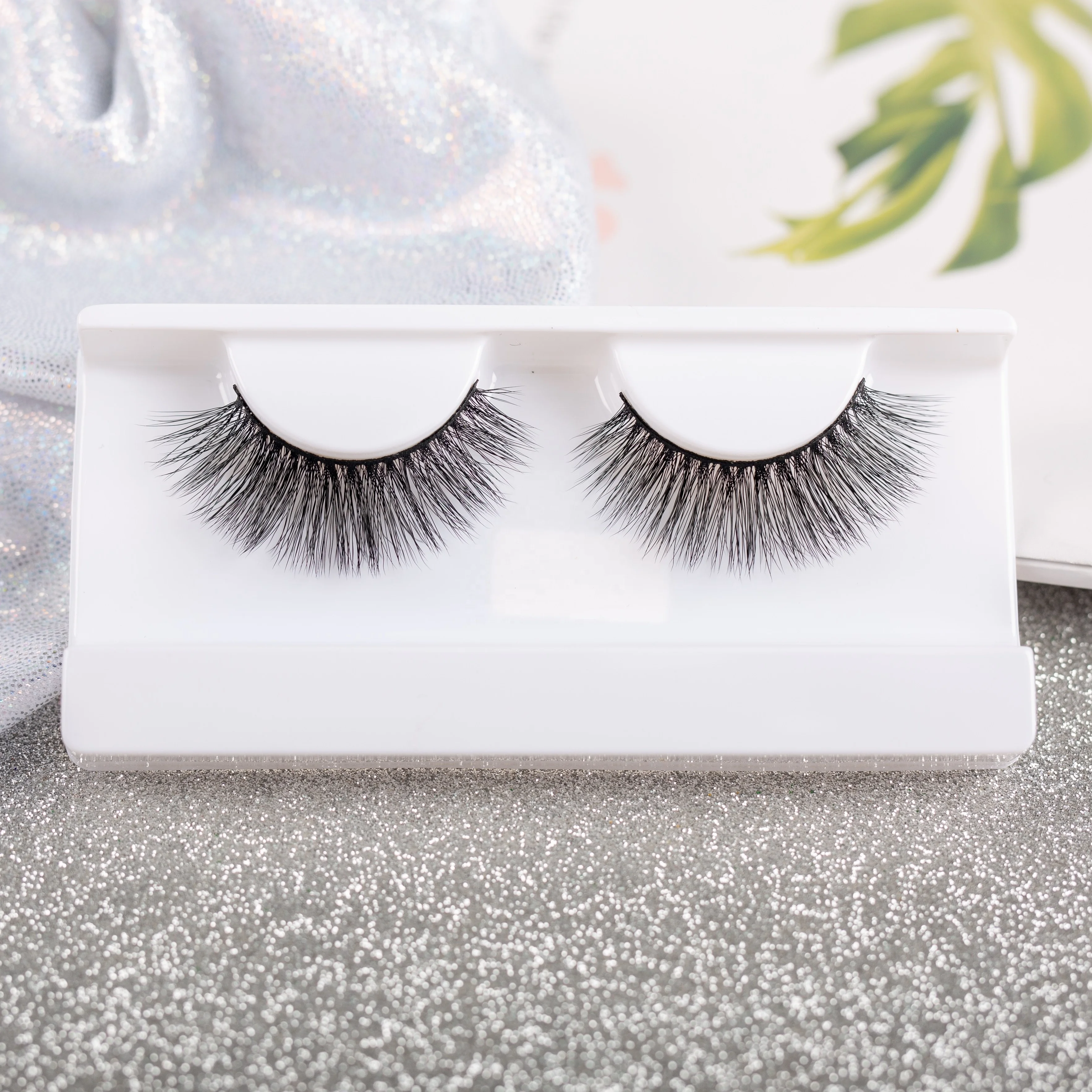 

Wimper private vendor natural lashes high quality fluffy wholesale 3d faux mink eyelashes