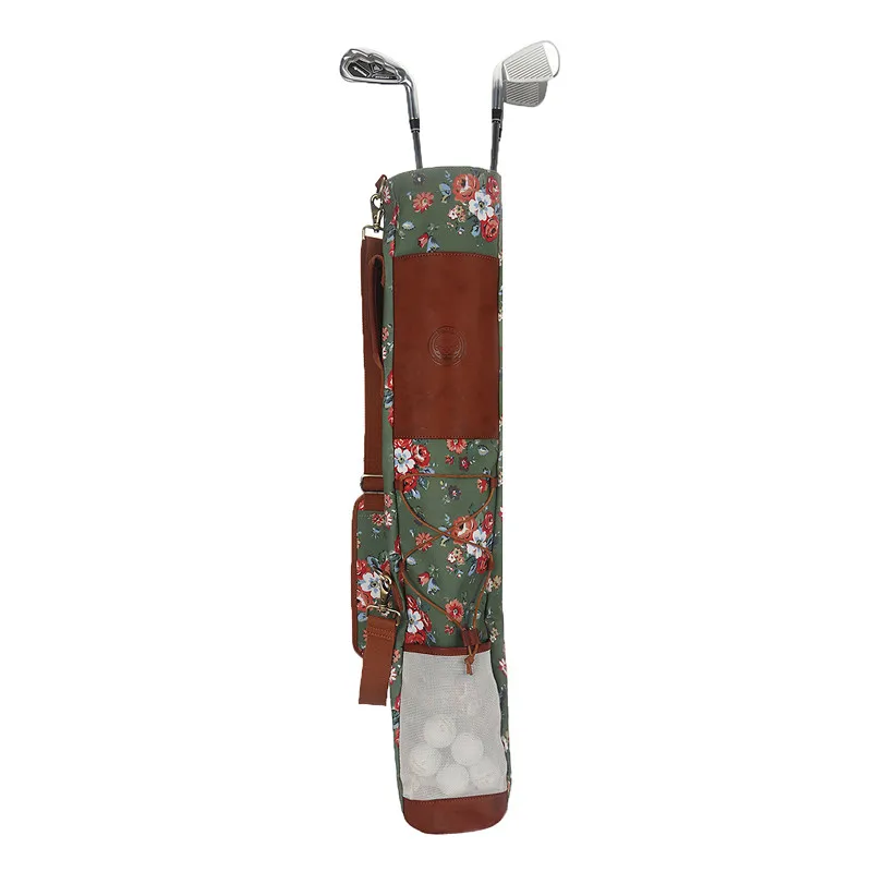 

Lightweight carry bag golf bag for women tube sunday golf stand bag, Flower printing