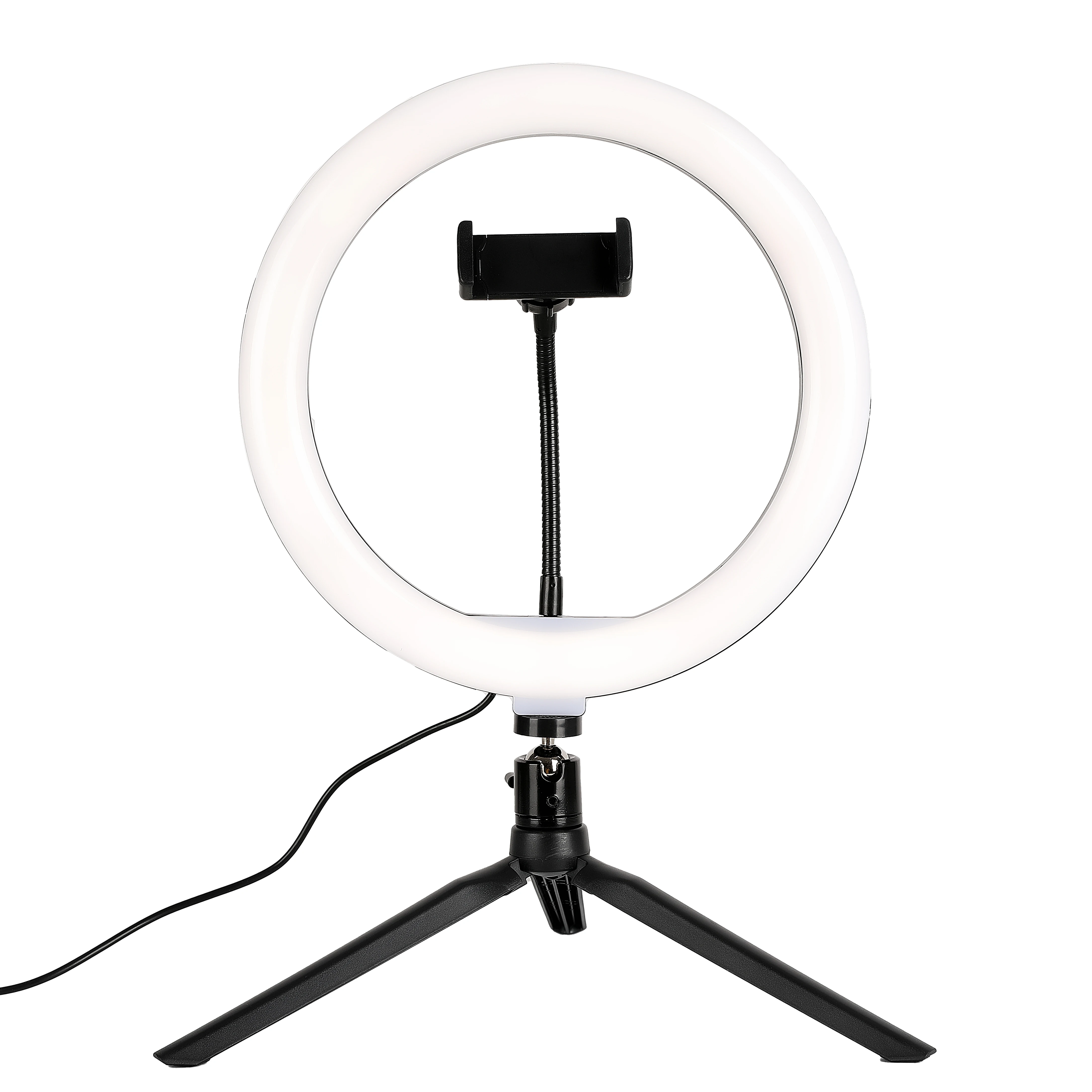 

Large Color 360 RGB Flash Remote Control Desktop Ring Light Stand with phone holder