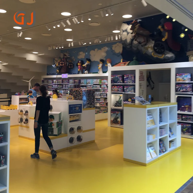 Toy Store Display Case Wall Racks Retail Shop Shelving Store Storage