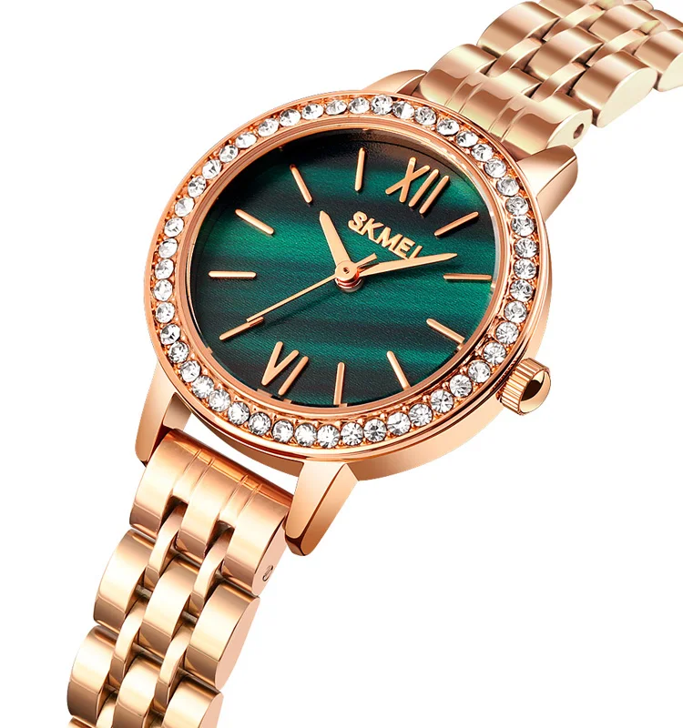 

New Release Ladies Watches SKMEI 1711 Sainless Steel Band Quartz Watches for Women, 10 color