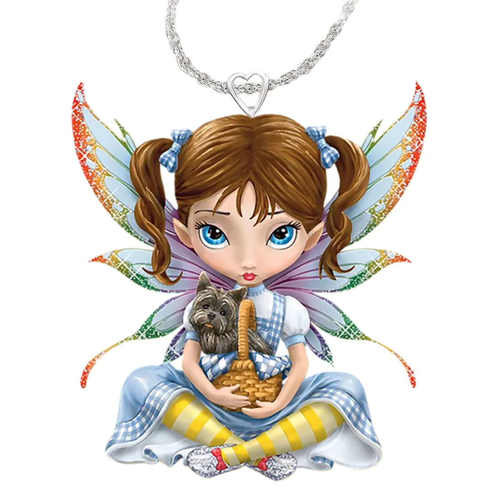 

European and American cartoon fresh cartoon dog girl necklace jewelry accessories