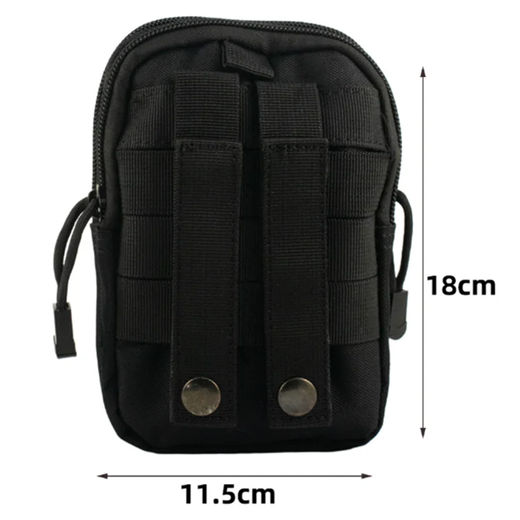 

11 Pieces Tactical Military Emergency Molle Waist Bag for Outdoor Hunting, Black