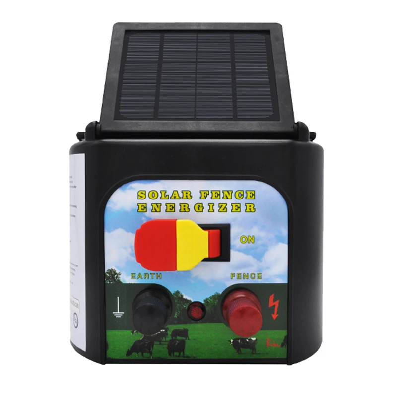 

Hot sale 0.15J 5Km waterproof solar electric animal security fence energizer