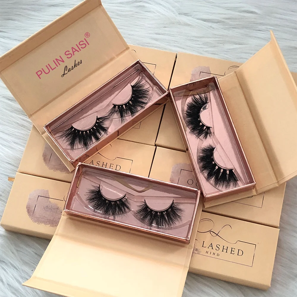 

wholesale false long luxury flurry fur mink strip eyelashes private label, Black 3d mink eyelashes