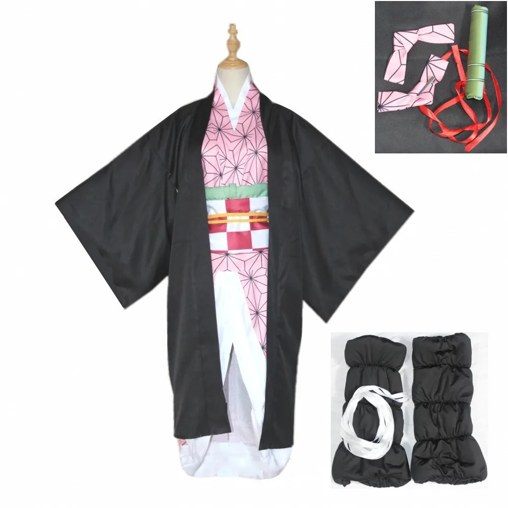 

Anime Demon Slayer Kimetsu No Yaiba Kamado Tanjirou Agatsuma Zenitsu Tomioka Giyuu Nezuko Kimono Uniform Cosplay Costume, As show