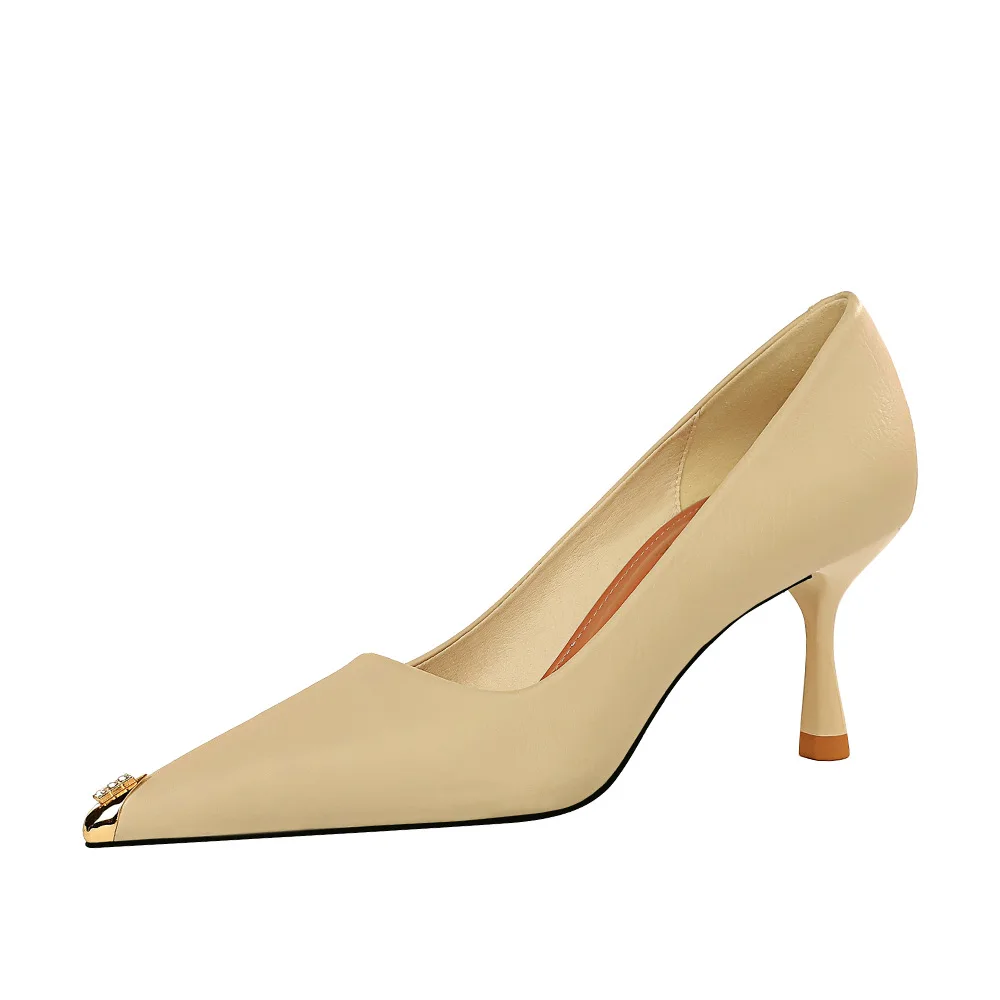 

Custom Image Ladies High Heels Wine Glass Heel Asakuchi Pointed Toe Sexy Nightclub Pumps