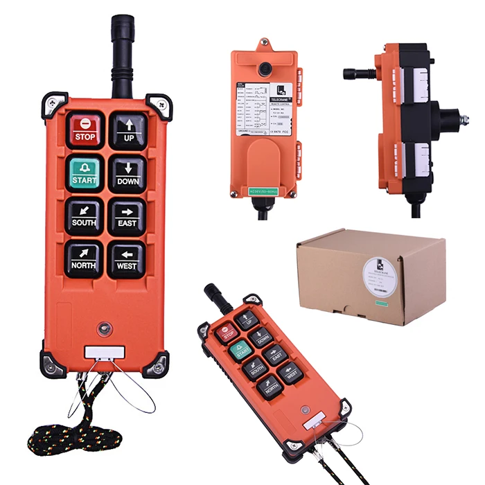 

F21-E1B 6 button single industrial wireless hoist radio crane remote control system