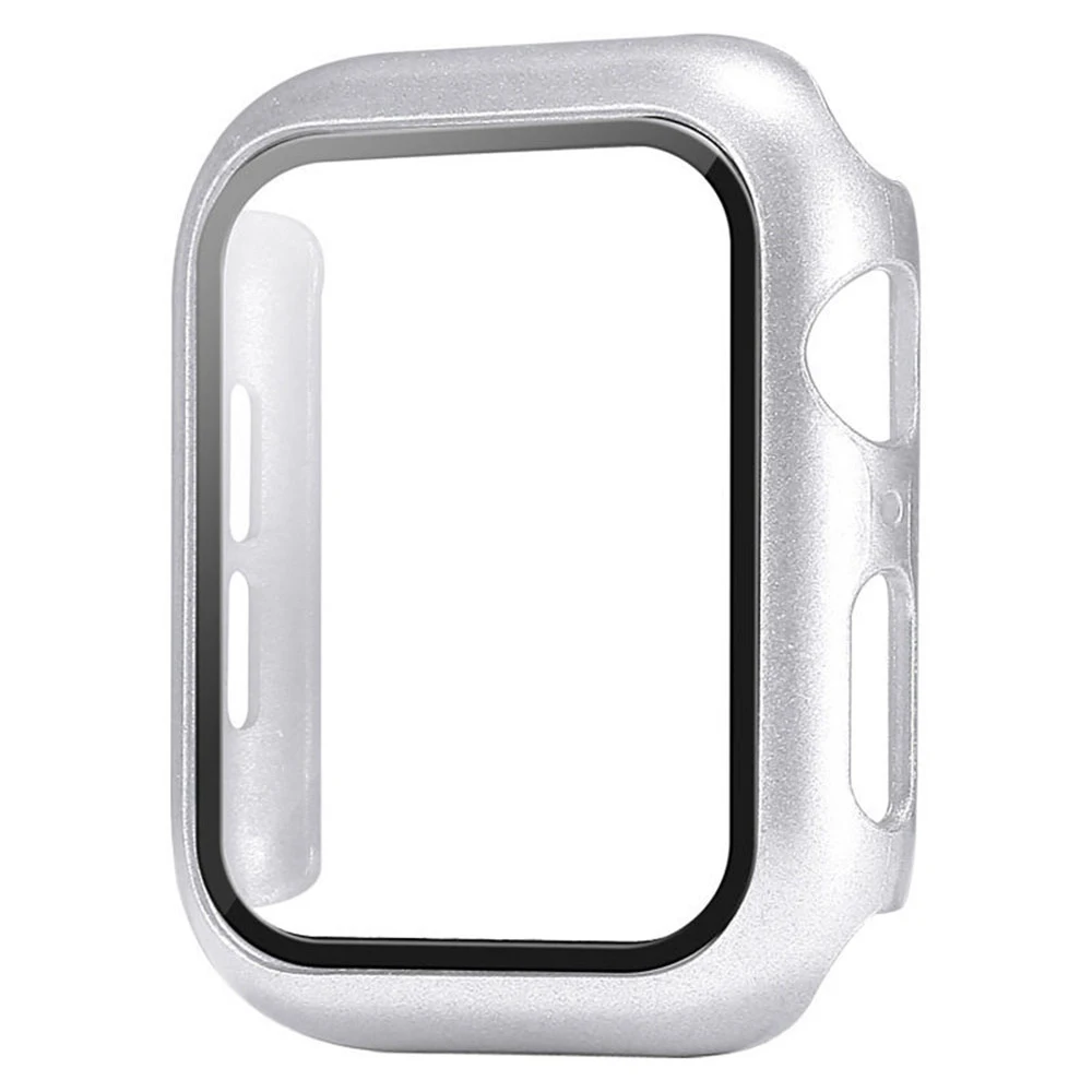 

41mm 45mm Tempered Glass Film + PC Cover Protective Cover Watch Case For Apple Watch 7, 9 colors to you choose
