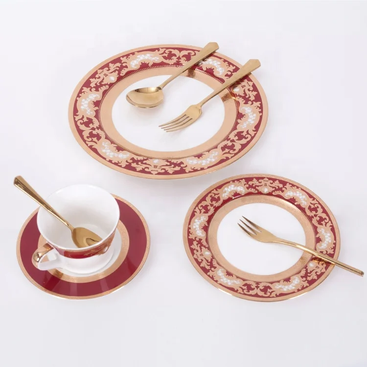 China golden patterns plates