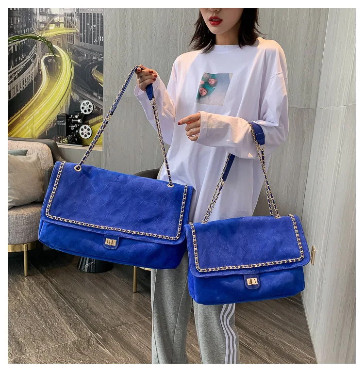 

ladies fashion frosted suede texture shoulder shopping bag ladies handbags