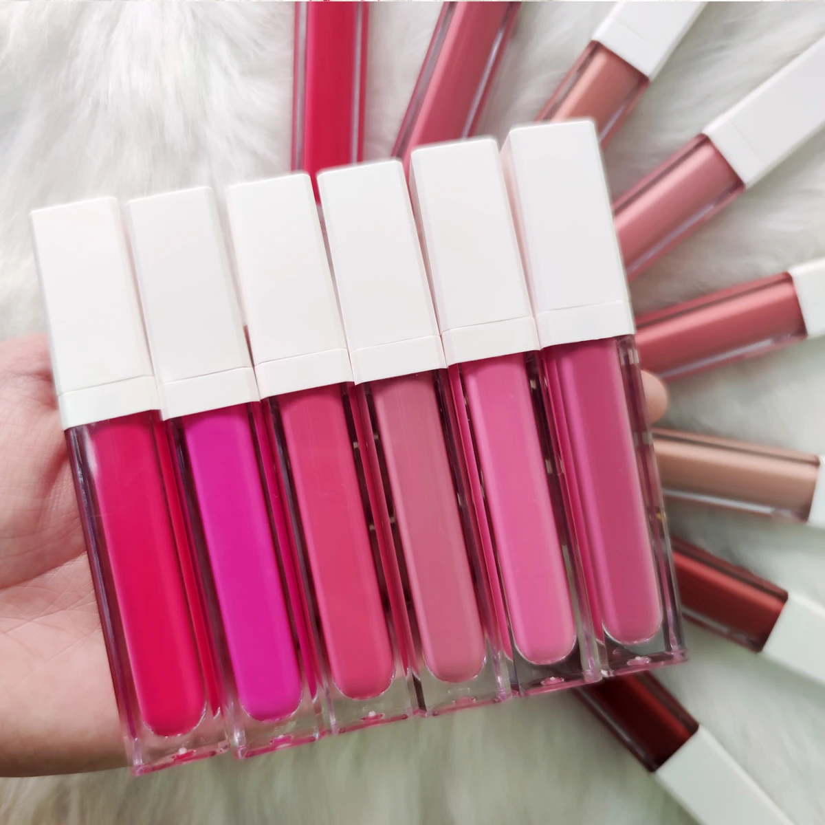 

Create your own lipstick brand vegan cruelty free waterproof private label matte liquid lipstick, Matte.shimmer colors