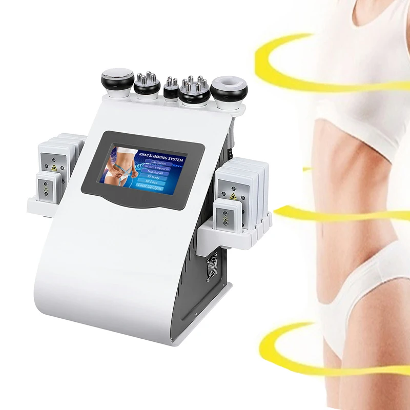 

Private Label 40k Cavitation Machine 6 in 1 Laser Fat Loss Treatment Body Cellulite Removal Vacuum 40k Lipo Cavitation Machine, White