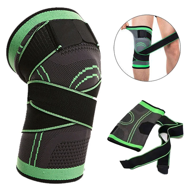 

Sports Pads Arthritis Kneepad Bandage Support Protector Compression Knee Brace Joint Pain Sleeve Running Basketball