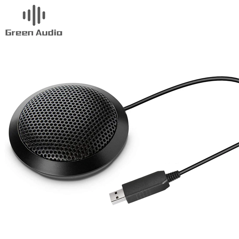 

GAM-UM03 Interface Conference Microphone USB Table Microphone for Voice Recording, Black