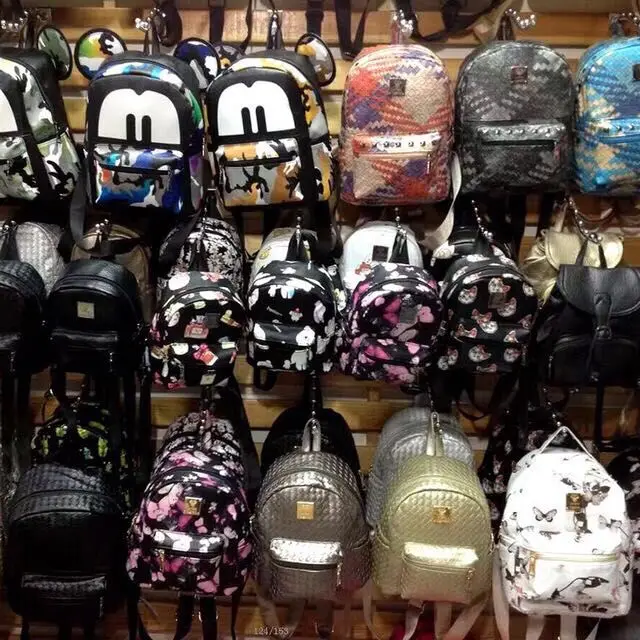 

Mix style trend ladies backpacks leisure PU backpacks stock