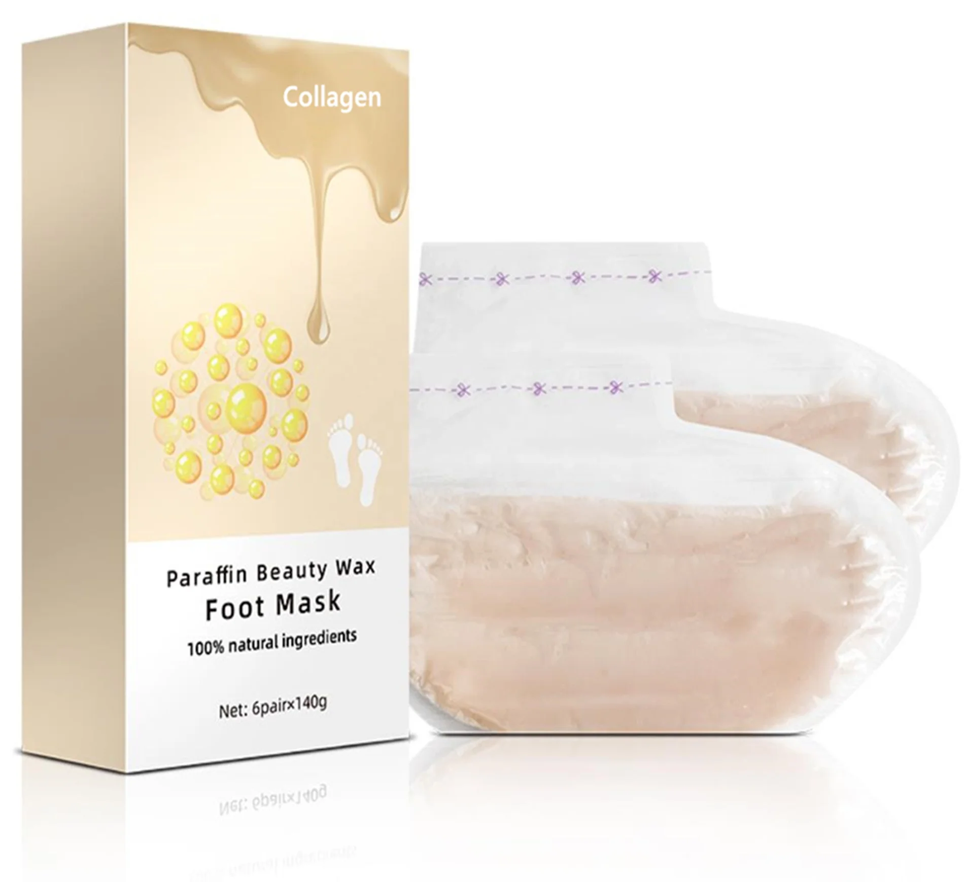 

Collagen Foot Mask Natural Extract Moisturizing Repair Paraffin Wax Foot Mask